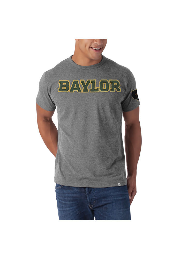 47 Baylor Bears Grey Wordmark Short Sleeve Fashion T Shirt