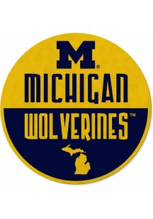 Yellow Michigan Wolverines Classic Pennant