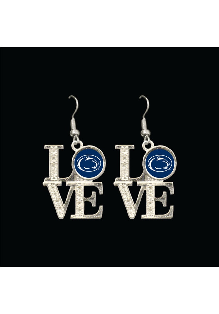 Penn State Nittany Lions Love Dangle Womens Earrings
