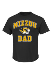 Majestic Missouri Tigers Black Dad Short Sleeve T Shirt