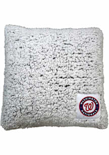 Washington Nationals Frost Fleece Throw Throw Pillow - Grey