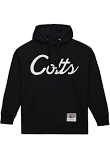 Mitchell and Ness Indianapolis Colts Mens Black Script Long Sleeve Hoodie