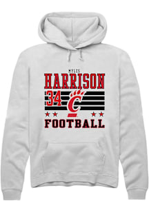 Myles Harrison Cincinnati Bearcats Mens White NIL Striped Player Hood