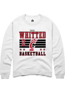 Paige Whitted Rally Mens White Cincinnati Bearcats NIL Striped Player Crew