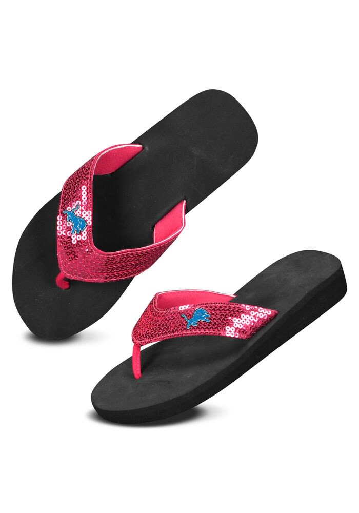 St Louis Cardinals MLB Womens Sequin Flip Flops