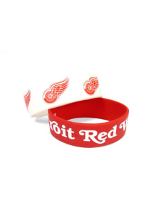Detroit Red Wings 2 Pack Silicone Kids Bracelet