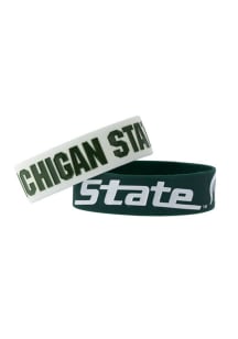 Michigan State Spartans 2 Pack Silicone Kids Bracelet