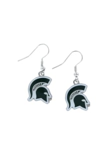 Michigan State Spartans Logo Dangle Womens Earrings