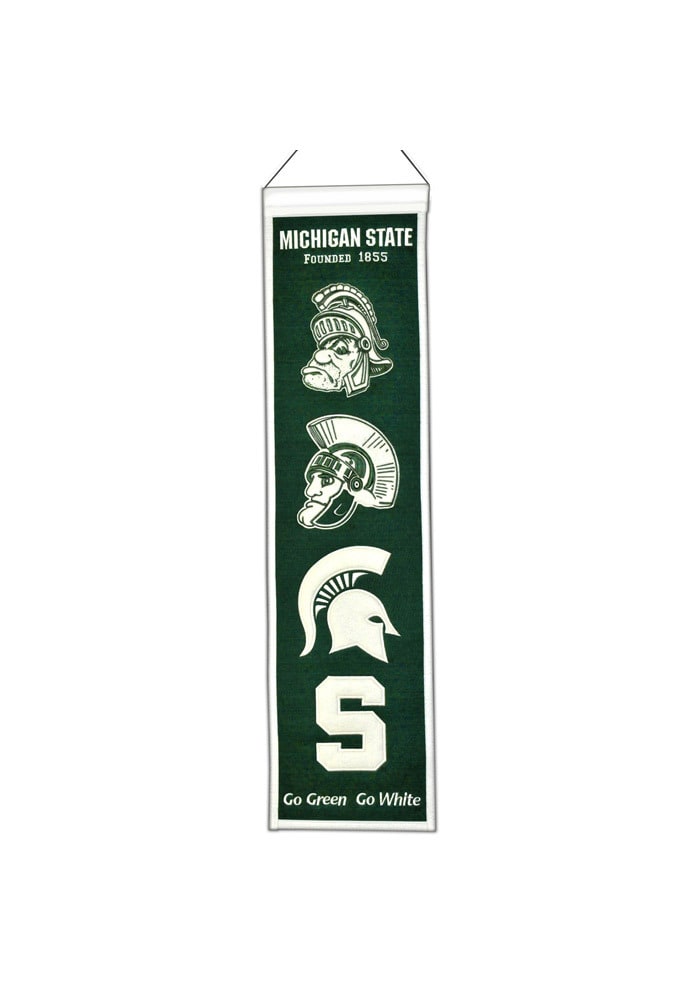 Michigan State Spartans 8x32 Heritage Banner