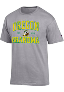 Champion Oregon Ducks Grey Est. Date Grandma Jersey Short Sleeve T Shirt
