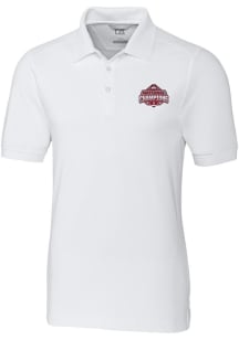 Mens Ohio State Buckeyes White Cutter and Buck 2024 Football National Champion Advantage Short S..