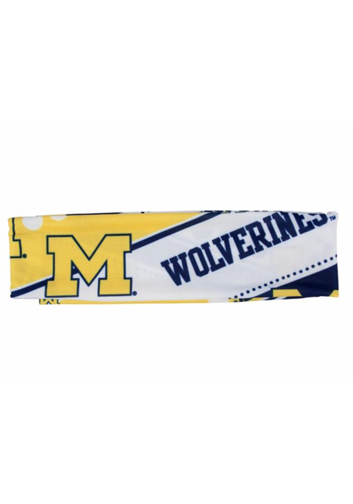 Michigan Wolverines Stretch Patterned Womens Headband