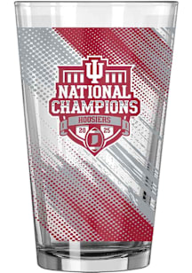 Indiana Hoosiers CFP National Champions 2025 16oz Pint Glass - White