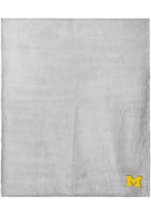 Ash Wolverines Sweatshirt Throw Blanket Sweatshirt Blanket