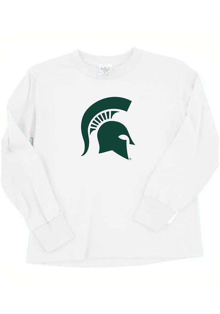 Michigan State Spartans Toddler White Mascot Long Sleeve T-Shirt