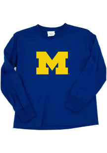 Michigan Wolverines Toddler Navy Blue Mascot Long Sleeve T-Shirt
