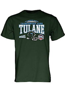 Blue 84 Tulane Green Wave Green ACC Football Championship Bound Short Sleeve T Shirt