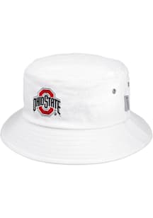 Ohio State Buckeyes LogoFit Daytona Mens Bucket Hat - White
