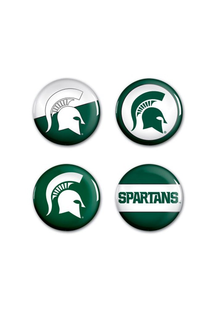 Michigan State Spartans 1 1/4 4 Pack Button