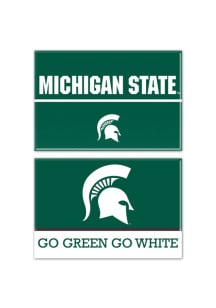 Green  Michigan State Spartans Go Green 2pk Magnet