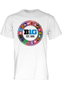Big Ten Big 10 10k Short Sleeve T Shirt - White