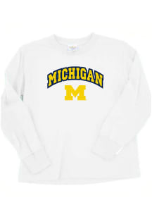 Michigan Wolverines Toddler White Arch Long Sleeve T-Shirt