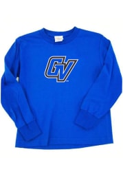 Grand Valley State Lakers Baby Blue Logo Long Sleeve T-Shirt