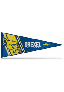 Navy Blue Drexel Dragons Bright Light 12x30 Pennant