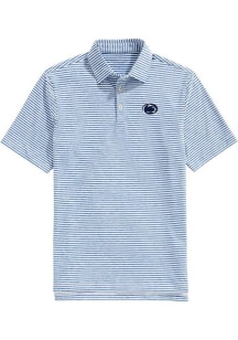 Vineyard Vines Penn State Nittany Lions Mens Navy Blue Winstead Stripe Short Sleeve Fashion Polo