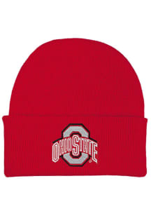 Infant Cuffed Ohio State Buckeyes Newborn Knit Hat - Red