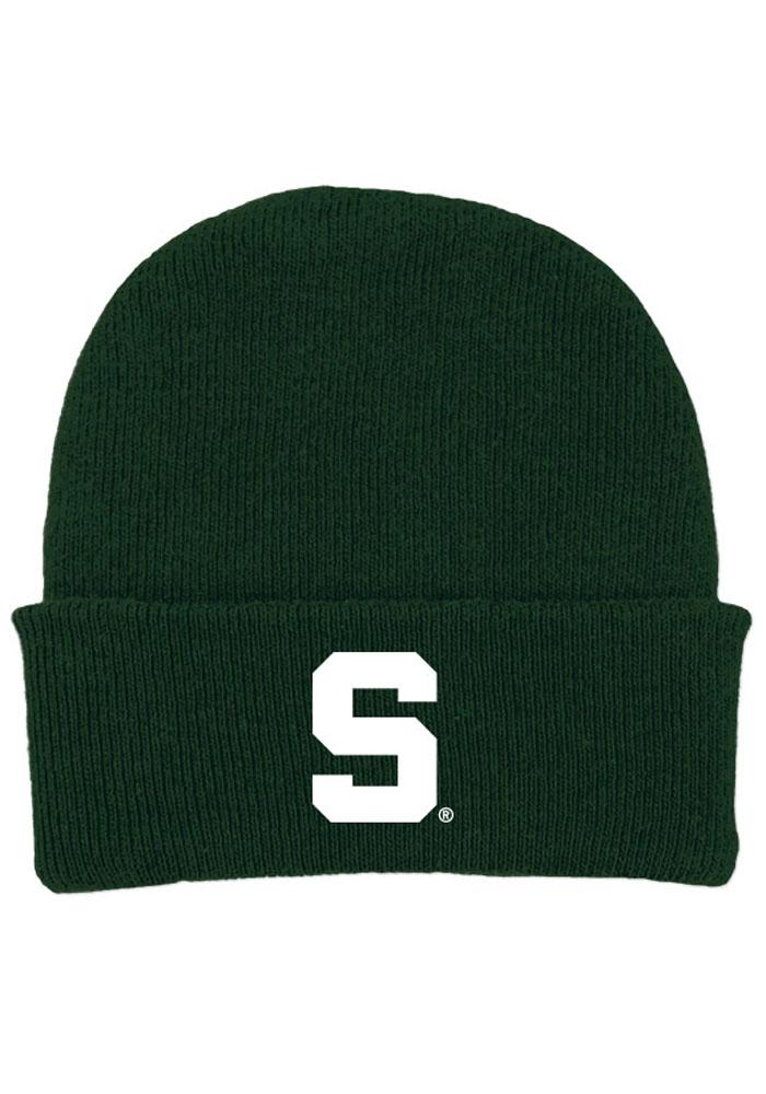Michigan State Spartans Green Solid Newborn Knit Hat