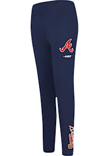 Pro Standard Atlanta Braves Girls Navy Blue Classic Essentials Bottoms Leggings