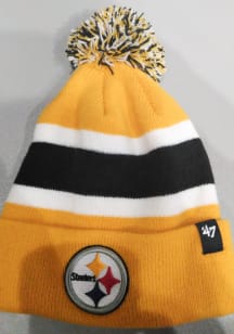 47 Pittsburgh Steelers Gold Breakaway Cuff Mens Knit Hat