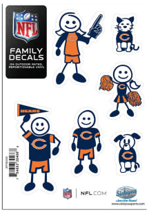Chicago Bears Family Auto Decal - Blue
