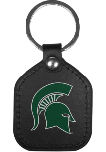 Michigan State Spartans Leather Square Keychain