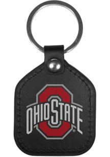 Ohio State Buckeyes Leather Square Keychain