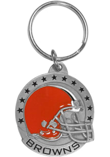 Cleveland Browns Carved Metal Keychain