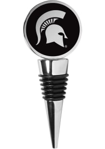 Silver Michigan State Spartans Monochromatic Wine Accessory