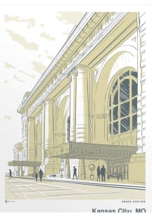 Kansas City Union Station 8X10 Wall Art - White