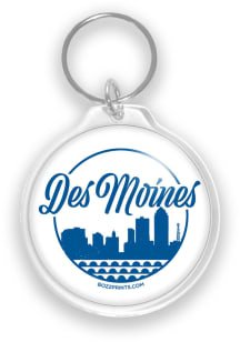 Des Moines designed and illustrated by John Bosley Keychain