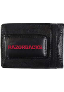 Arkansas Razorbacks Logo Leather Mens Money Clip