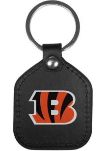 Cincinnati Bengals Leather Square Keychain
