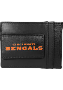 Cincinnati Bengals Logo Leather Mens Money Clip