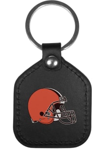 Cleveland Browns Leather Square Keychain