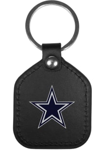 Dallas Cowboys Leather Square Keychain