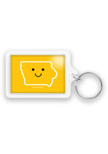 Iowa Smiley Face Keychain