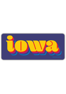 Bozz Prints Iowa Iowa Retro Magnet