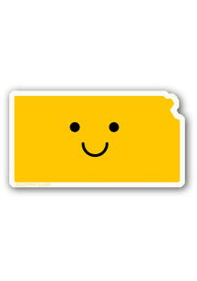 Kansas Smiley Face Stickers