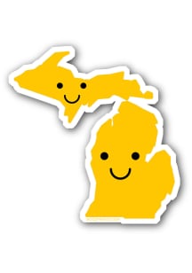 Michigan Smiley Face Stickers