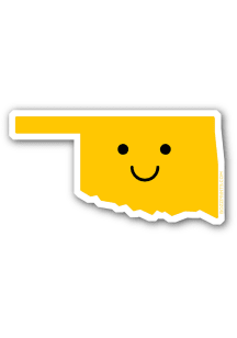 Oklahoma Smiley Face Stickers